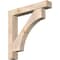 Ekena Millwork Westlake Block Smooth Bracket w/ Offset Brace, Douglas Fir, 7 1/2"W x 46"D x 46"H BKT0806X46X46WTL05SDF - alternate 1